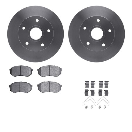 Dynamic Friction Co 6512-80121, Rotors with 5000 Advanced Brake Pads includes Hardware 6512-80121